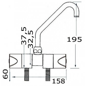 Rubinetto serie Slide - ACQUA CALDA + FREDDA